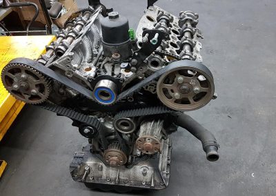 Mercedes V8 being stripped